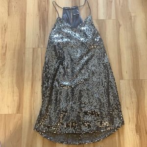 Sequin slip dress